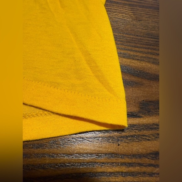 Vintage 90s Russell Athletic Polo Shirt Men’s L Yellow Single Stitch USA VTG - Picture 11 of 14